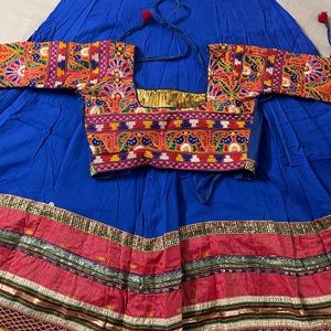Antique and Traditional chania choli with original hand embroidery from Kutch
